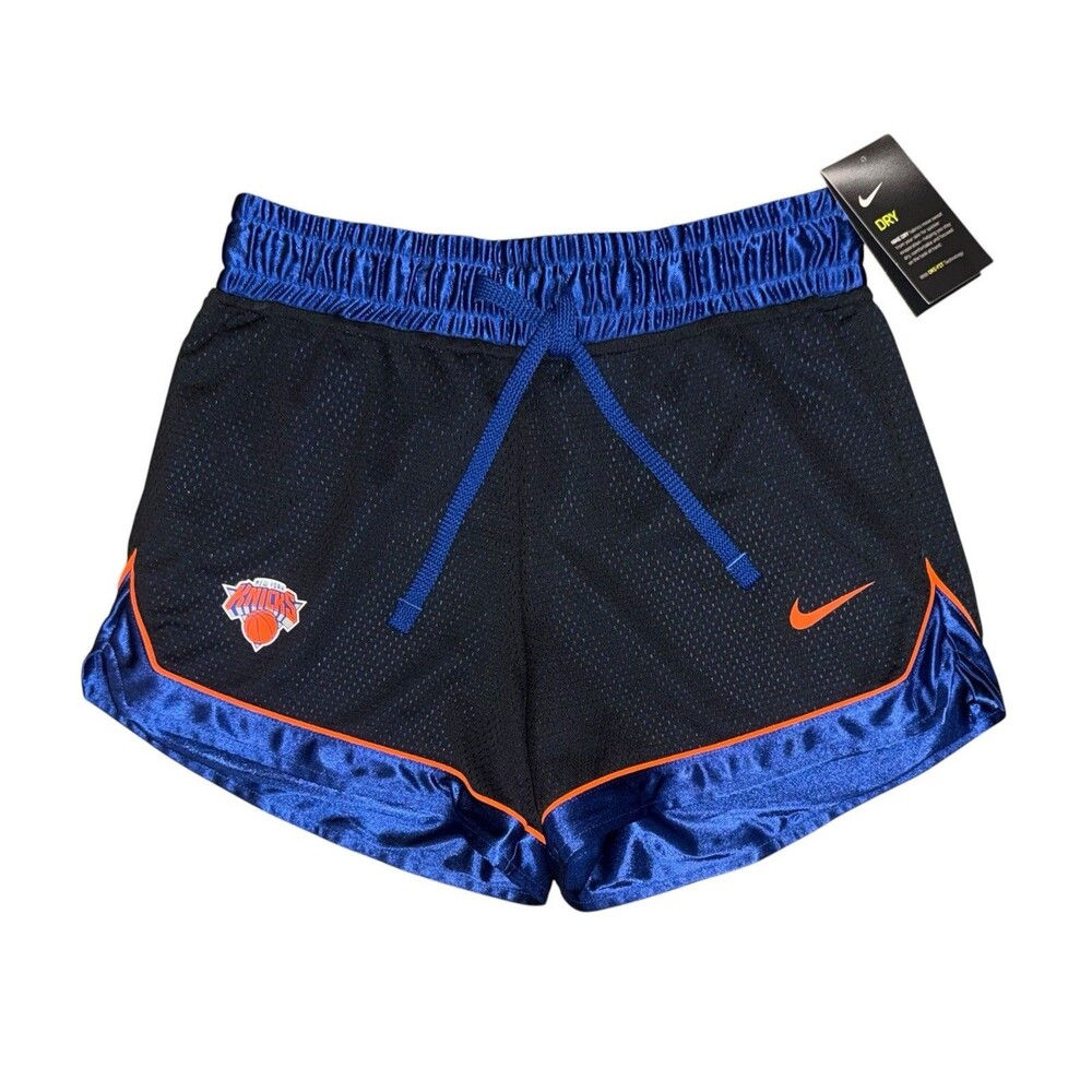 NWT Nike Dri-Fit New York Knicks Women’s Mesh Shorts Blue Black Size Small S NEW